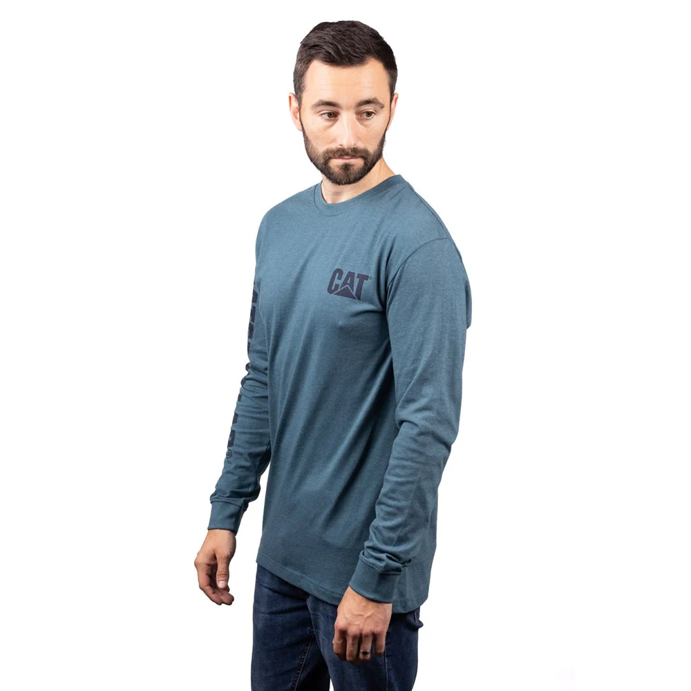 Caterpillar Trademark Banner Long Sleeve T-Shirt - Image 3