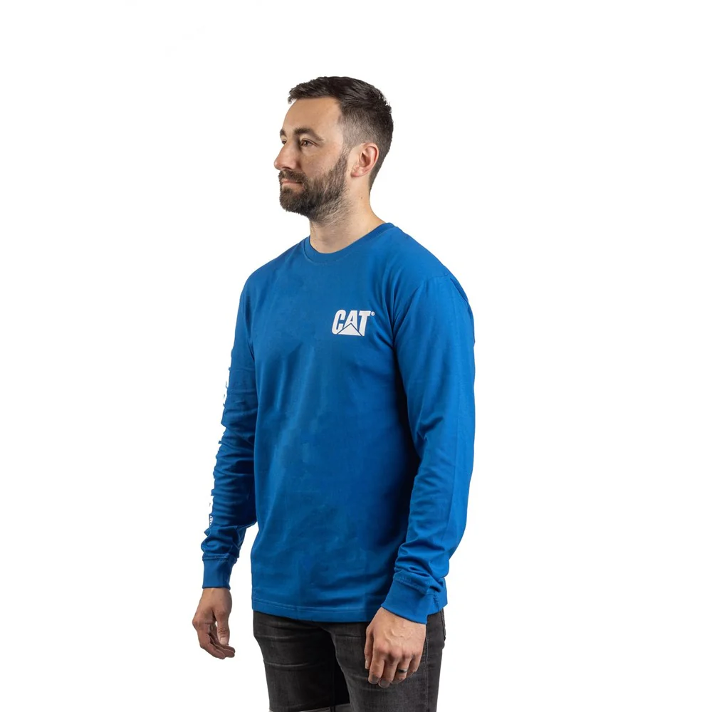 Caterpillar Trademark Banner Long Sleeve T-Shirt - Image 3