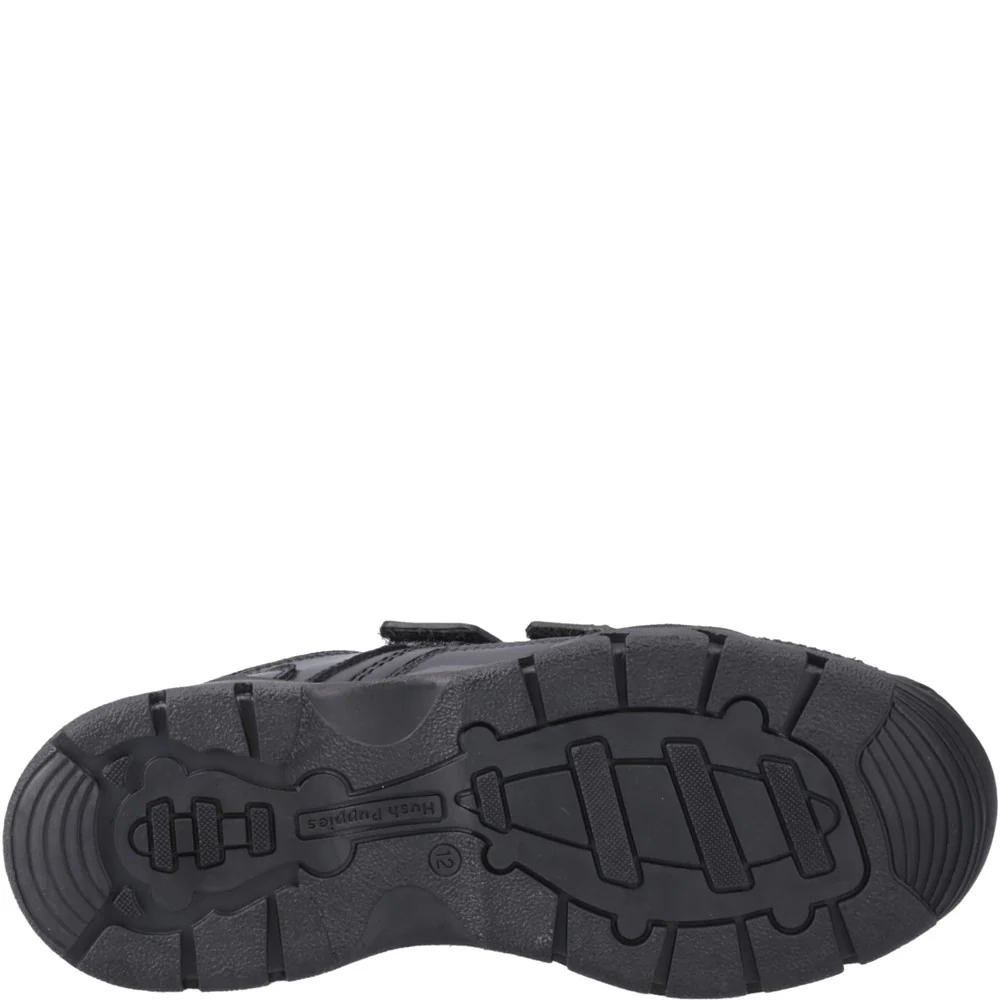 Hush Puppies Tristen Touch Fastening Junior School Shoes - Image 3