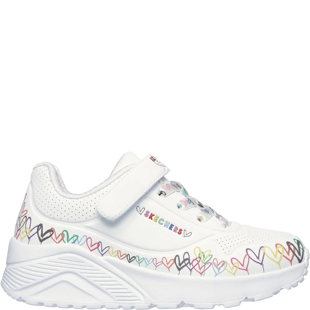 Skechers Uno Lite Heart Craze Trainers - Image 2