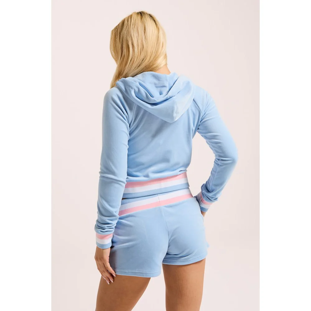 Juicy Couture Velour Stripe Booty Shorts - Image 2