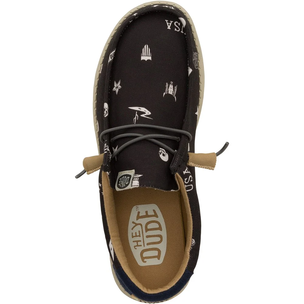 HEYDUDE Wally Stars n Skulls Shoe - Image 5