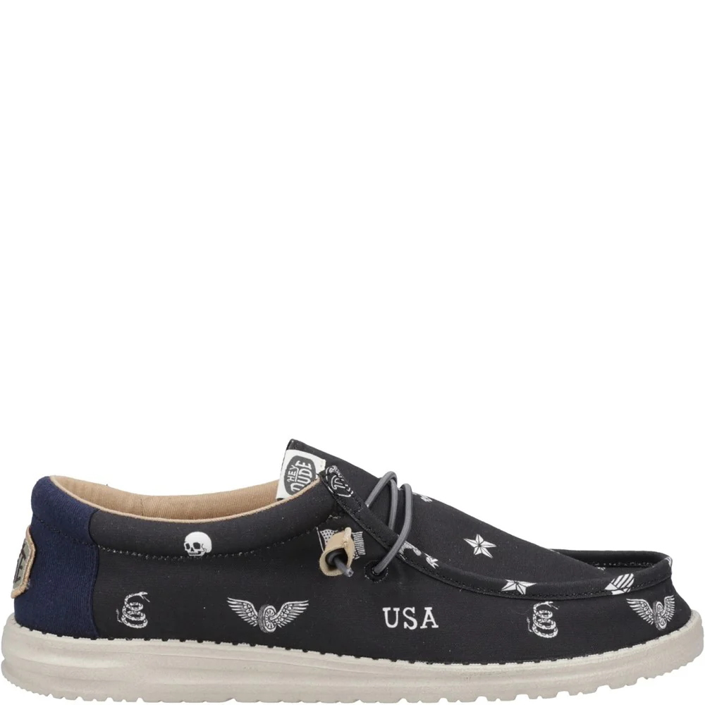 HEYDUDE Wally Stars n Skulls Shoe - Image 7