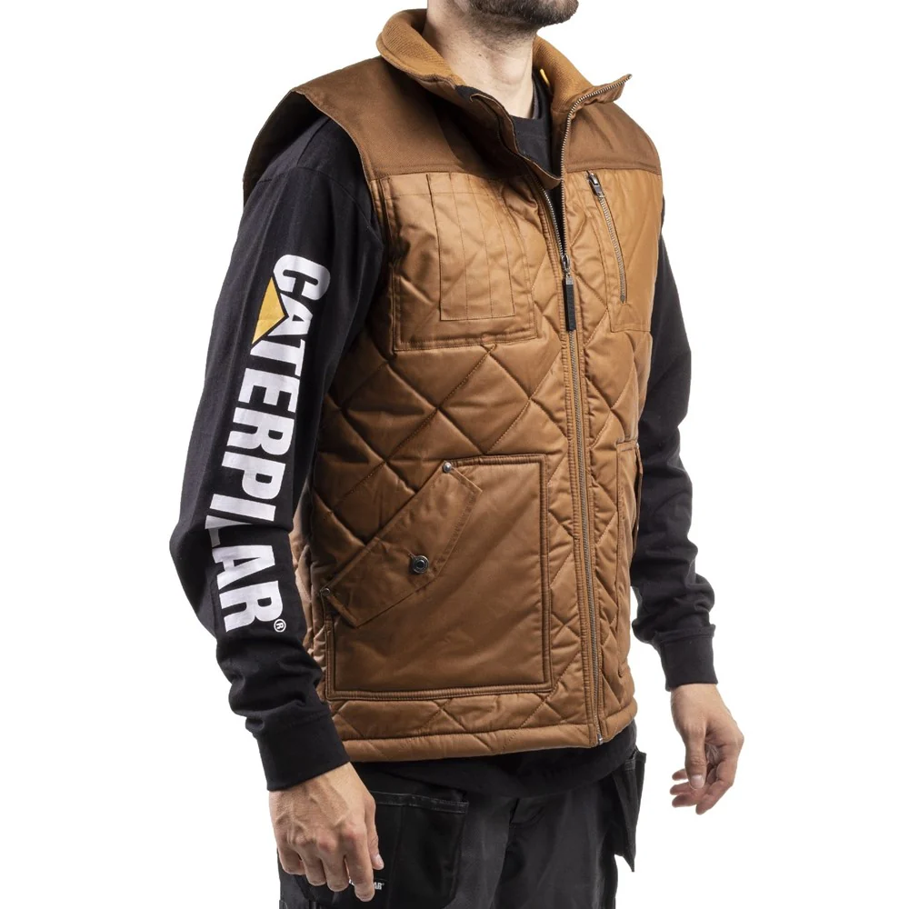 Caterpillar Waxed Cotton Vest - Image 2