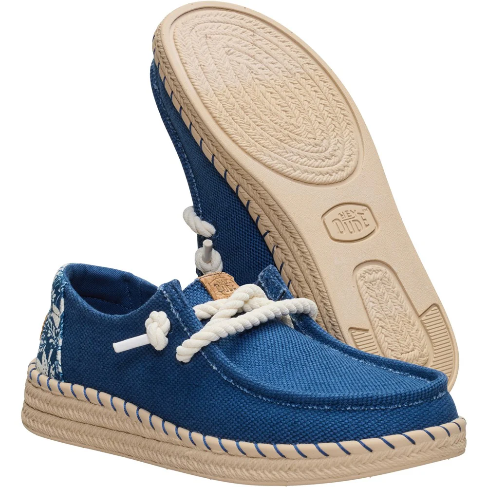 HEYDUDE Wendy Espadrille Hibiscus Shoes - Image 4