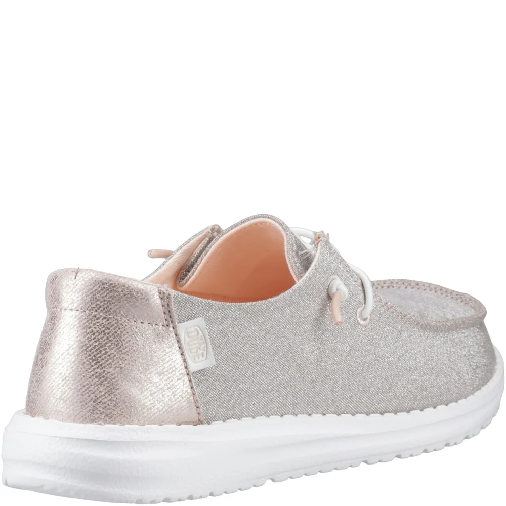 HEYDUDE Wendy Metallic Sparkle Shoe - Image 2